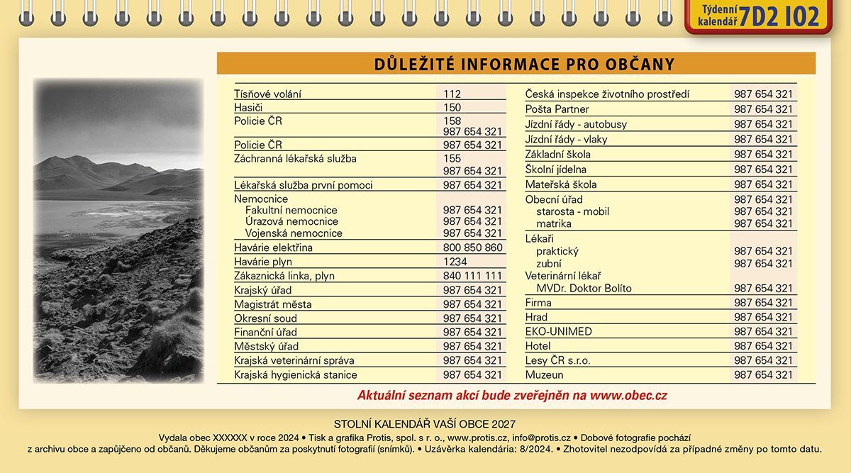 Informace SK 2027 225x125 mm 7D2 IO2