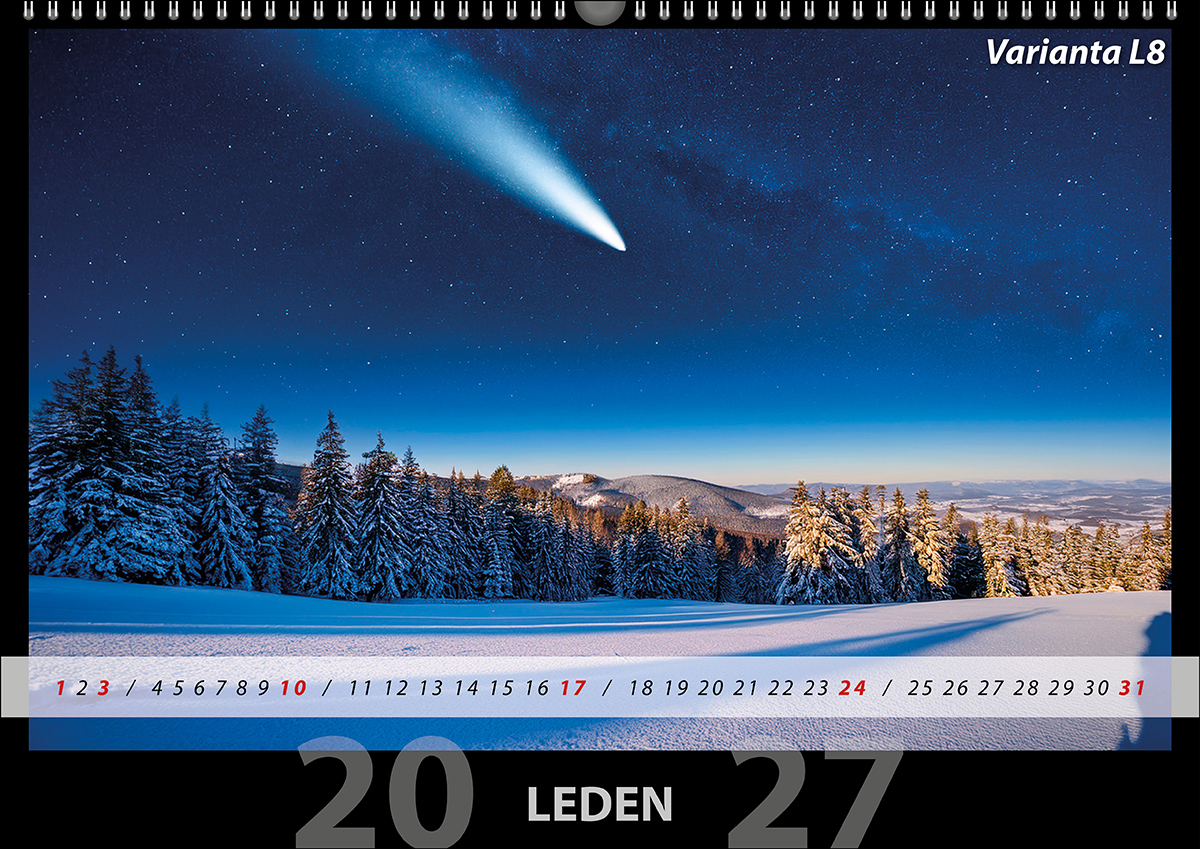 Měsíční kalendář 2027 vzor L08